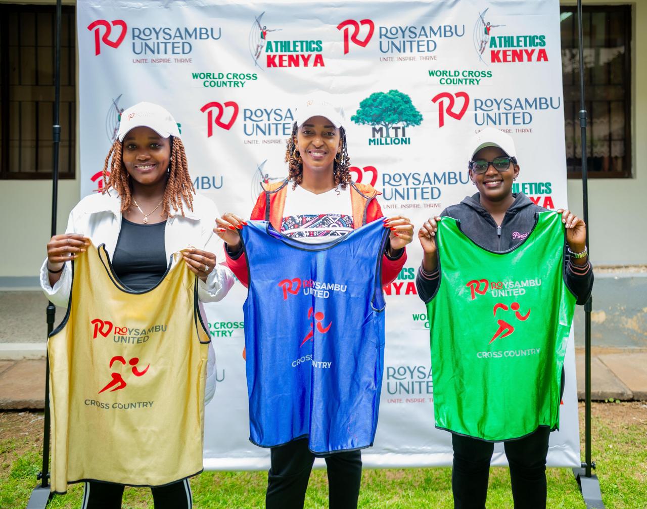 Roysambu United Cross Country jerseys displayed by organizers